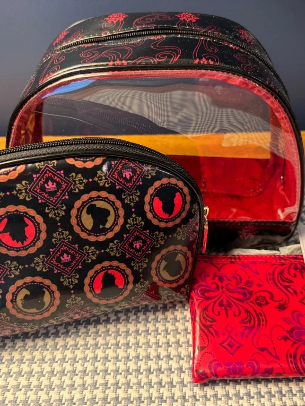 Beautifully Disney Cosmetic Bag Set NWT